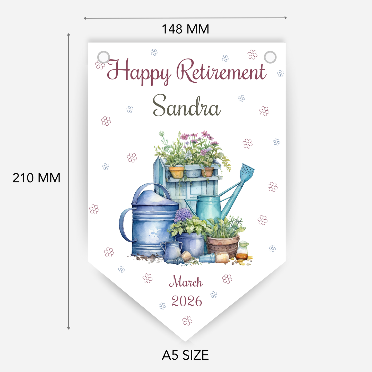 Retirement or any occasion bunting - B258