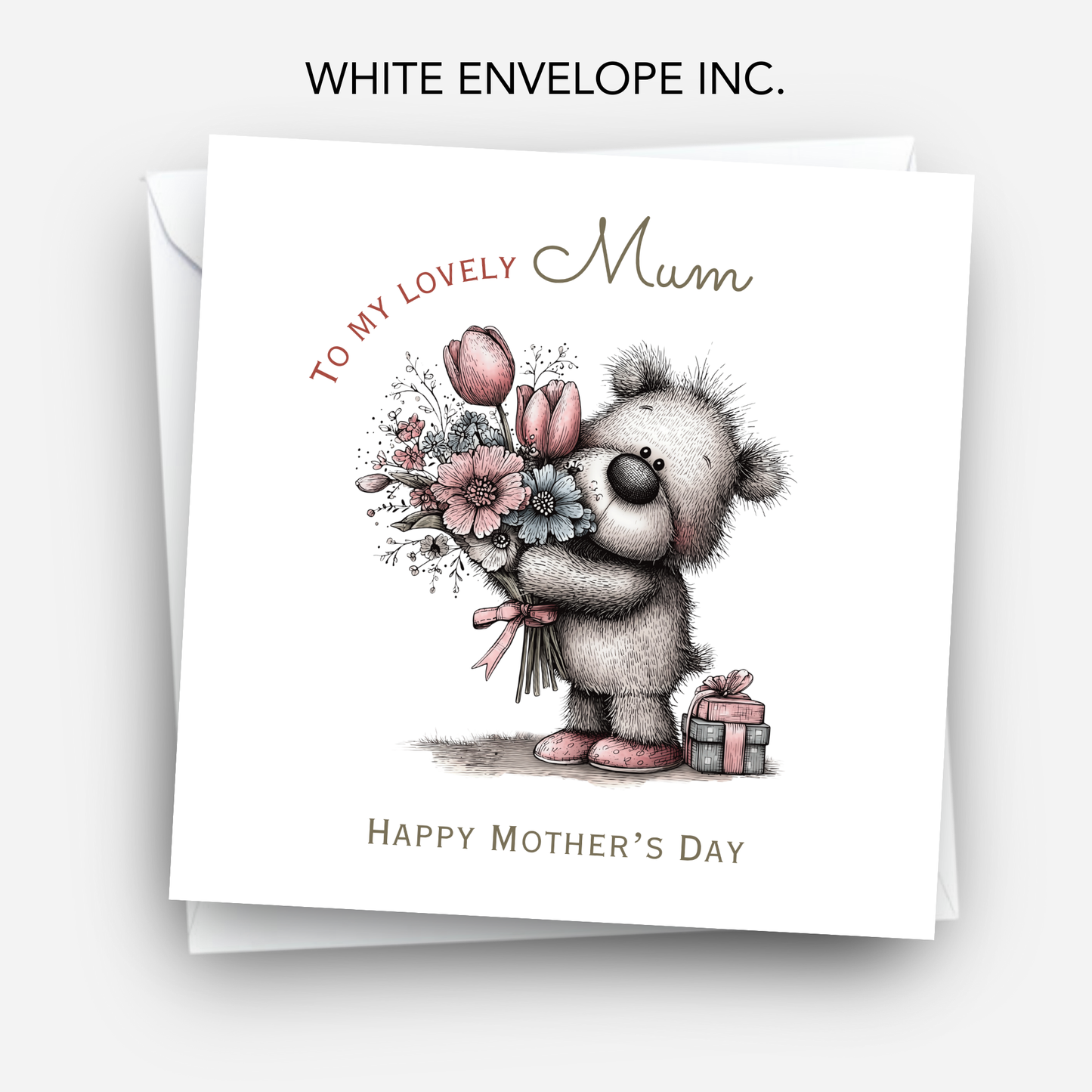 Mother's Day Card - Teddy Bear Design - C745