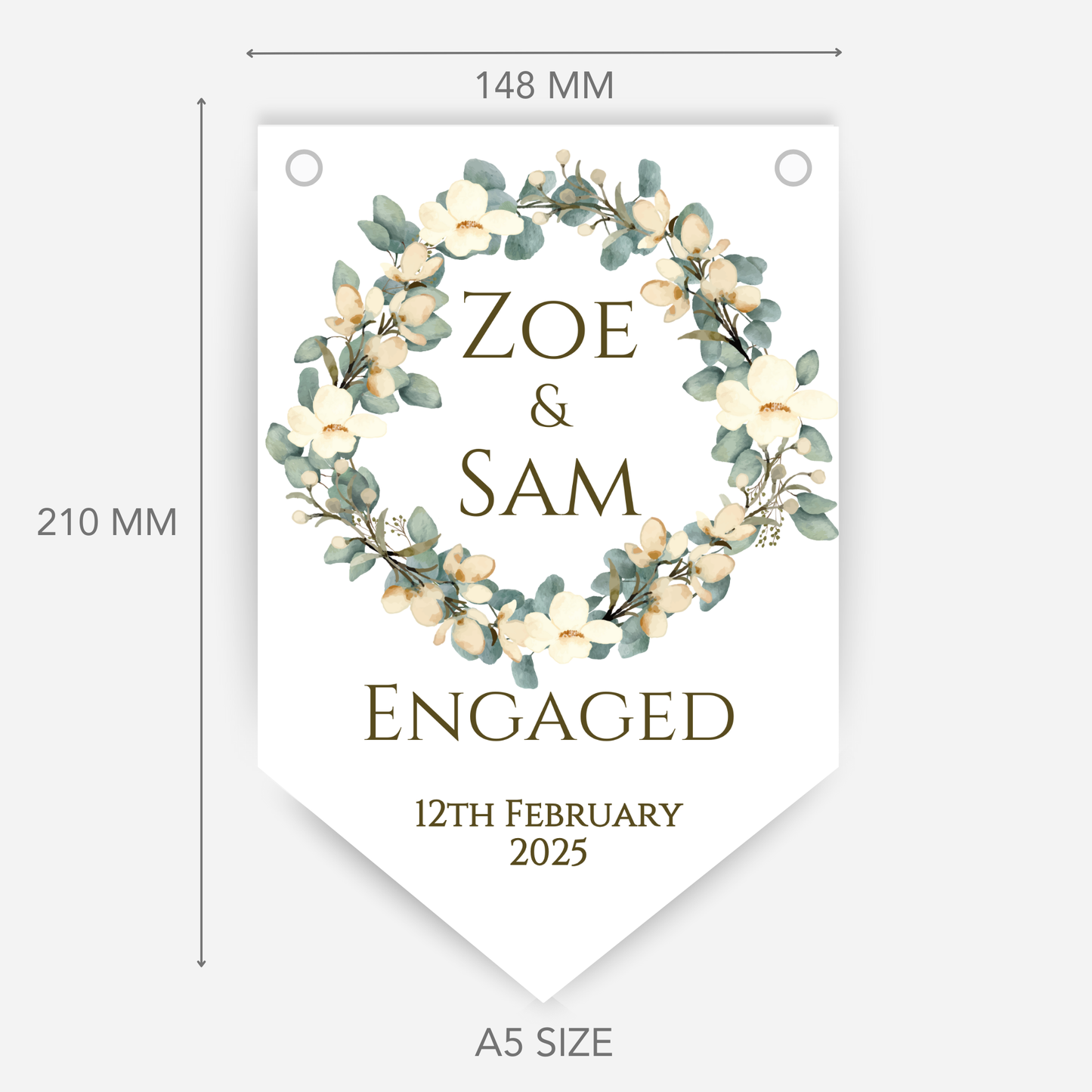 Engagement Or Wedding Pretty Bunting - B106