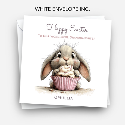 Easter Card With A Cute Bunny Design - C843