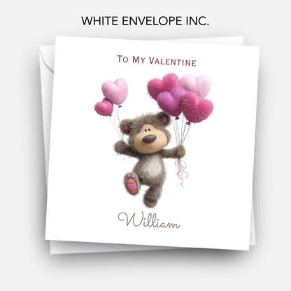 Valentine’s Day Card - Cute Teddy Design - C720