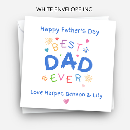 Best Dad Ever - Father's Day Card - C767