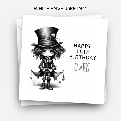 Creepy Cute Boy Art - C638