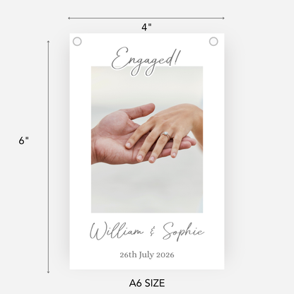 Colour Smaller Photo Engagement or Wedding Bunting -  S201