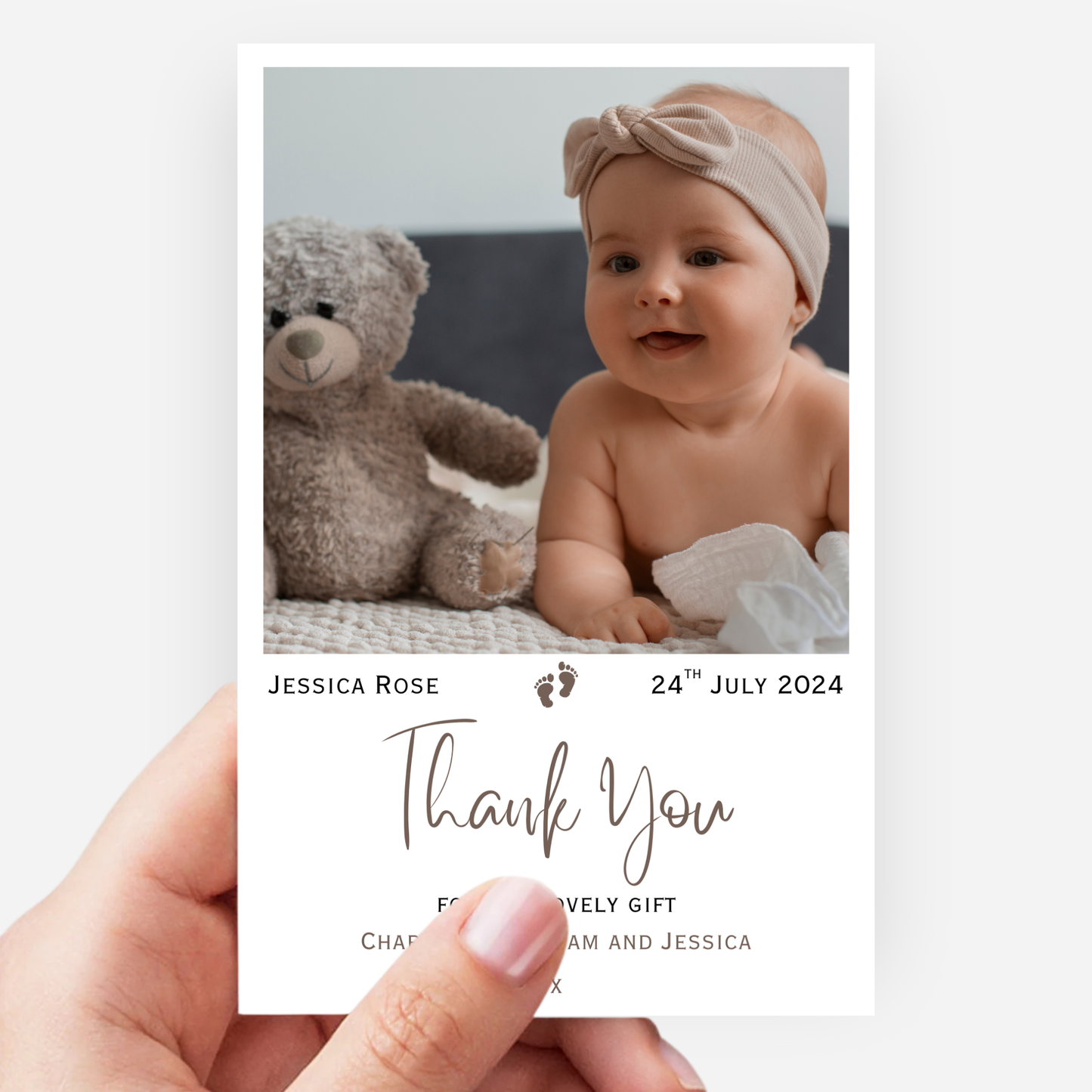 New Baby Thank You Cards (Pack of 10) - T04