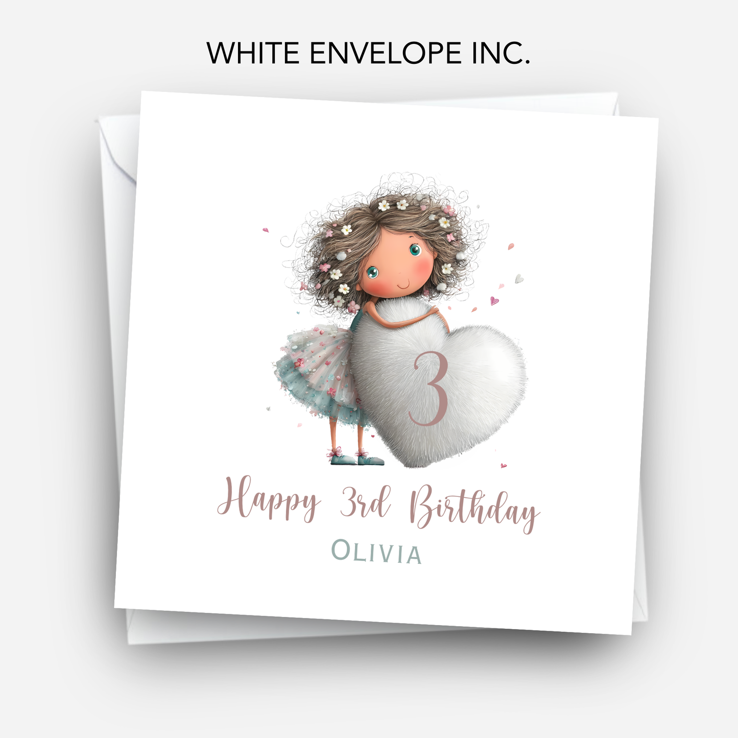 Cute heart Birthday Card - C846