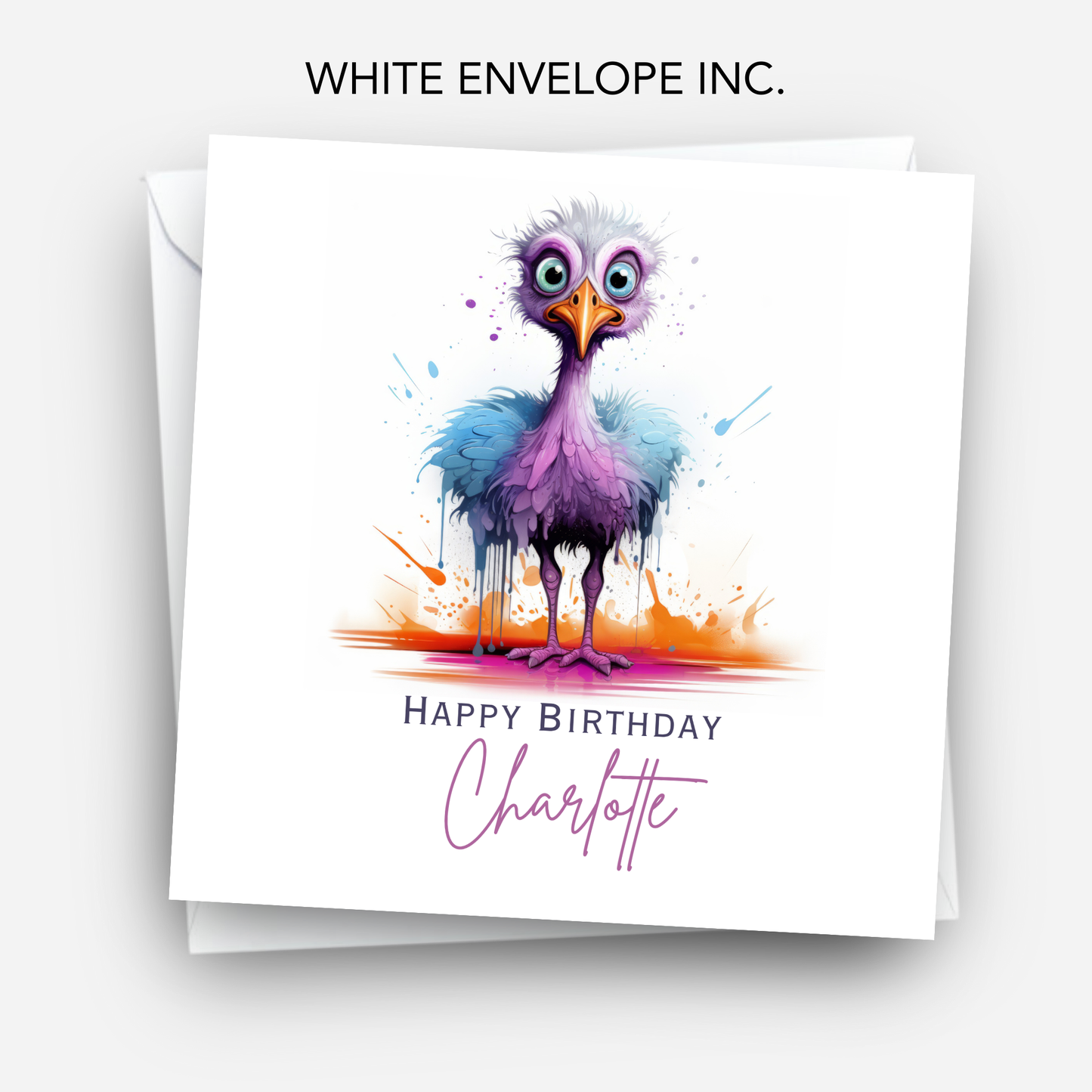 Crazy Bird Fun Birthday Card - C615