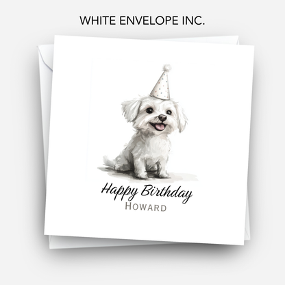 Cute Puppy Birthday Card - C534