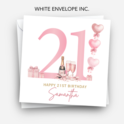 21st Birthday Card - C853