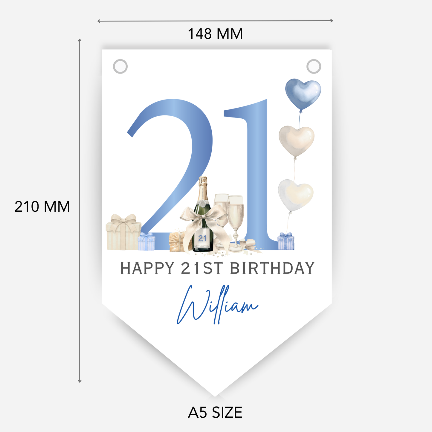 21st Or Any Age Birthday Bunting - B271