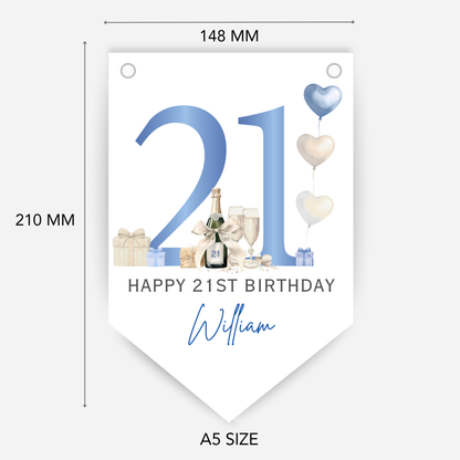 21st Or Any Age Birthday Bunting - B271