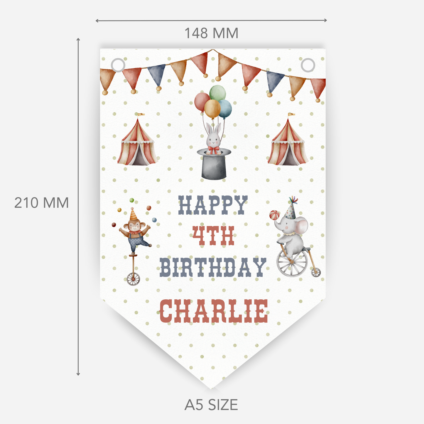 Fun Circus Theme Bunting - B111