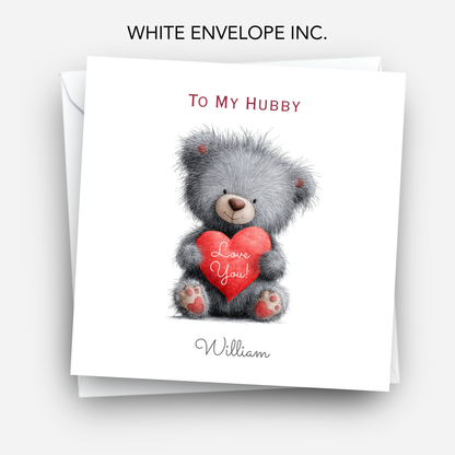 Valentine’s Day Card - Cute Teddy Design - C712