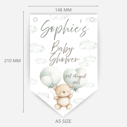 Teddy Bear Baby Shower Bunting - B133