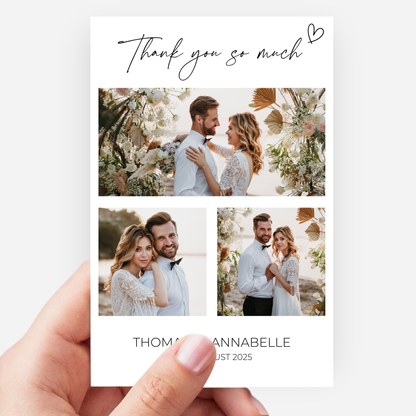 Wedding Thank You Cards (Pack of 10) - T03