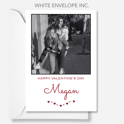 Valentine Photo Card In Black & White - PC30