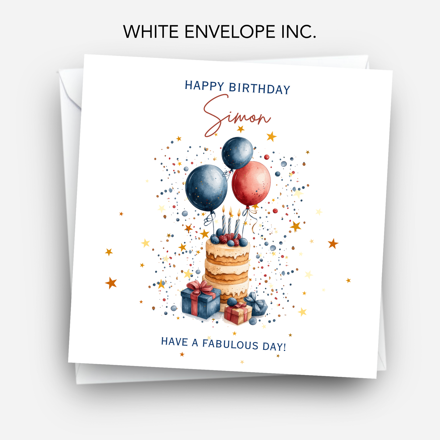 Fun Birthday Cake Card - C649