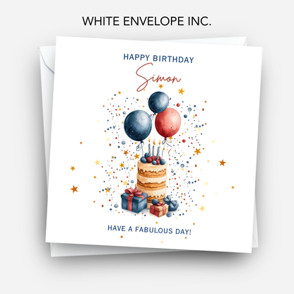 Fun Birthday Cake Card - C649