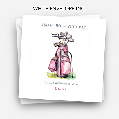 Golf Theme Birthday Card - C617