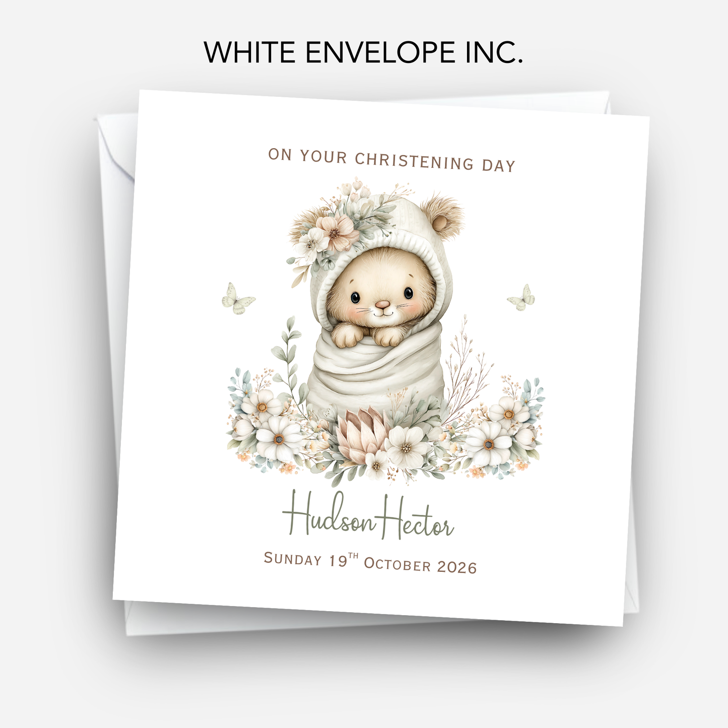 Christening or Baptism Neutral Cute Design - C851