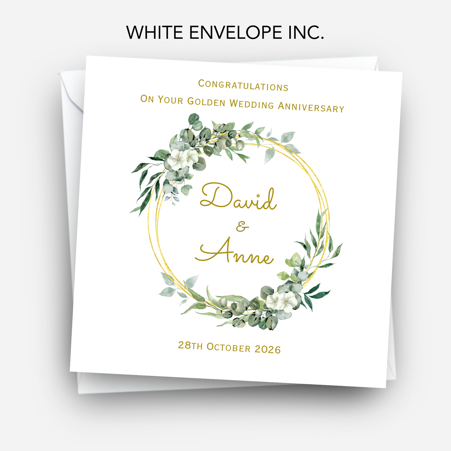 Golden Wedding Anniversary Card - C841