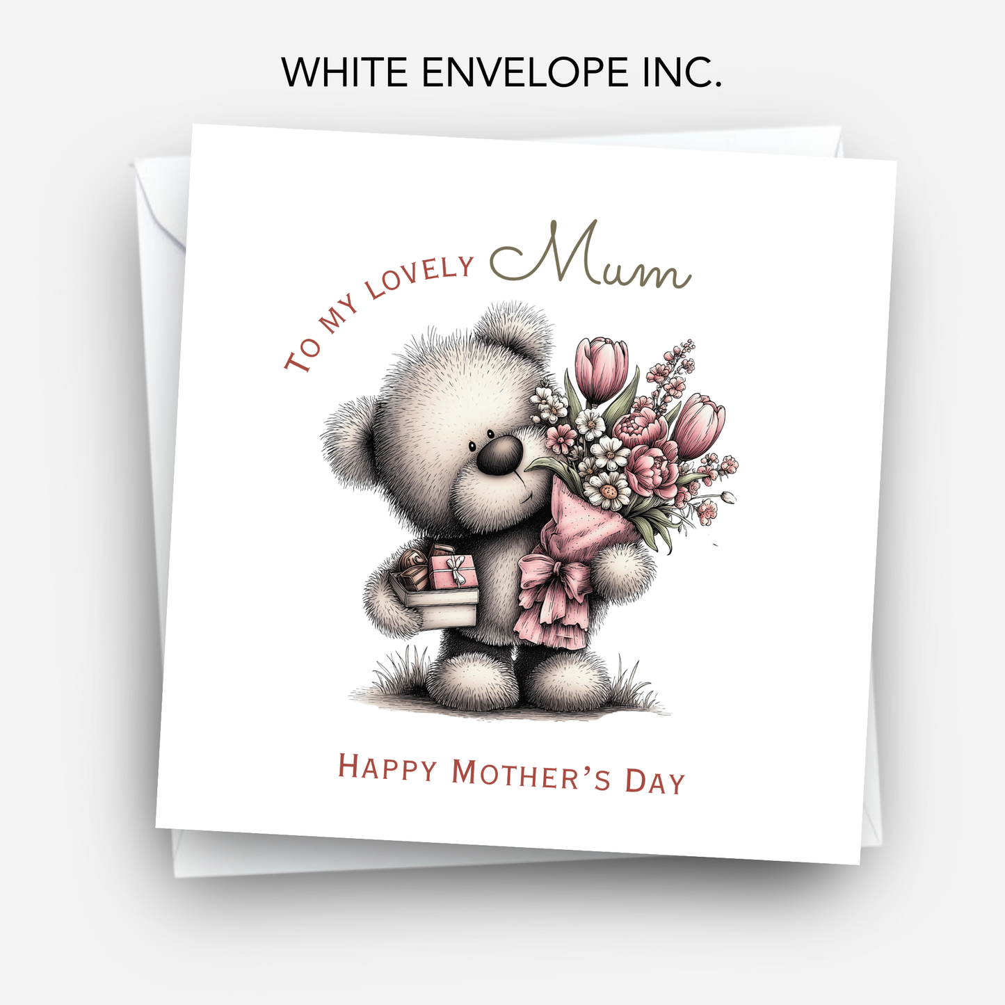 Mother's Day Card - Cute Teddy Design - C744