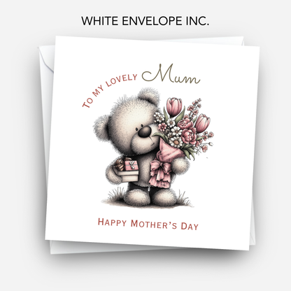 Mother's Day Card - Cute Teddy Design - C744