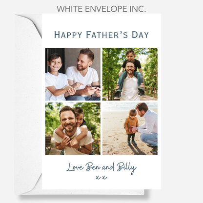 Fathers Day Four Photo Card - PC43