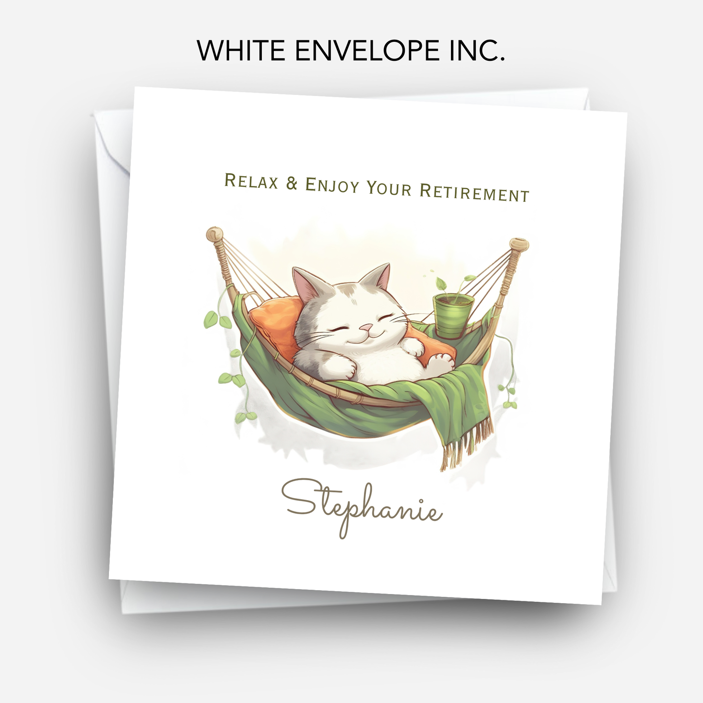 Cute Cat Retirement Card - C694