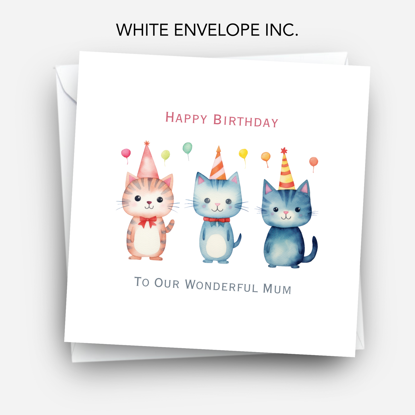 Cute Trio Of Kittens Birthday Card - C553