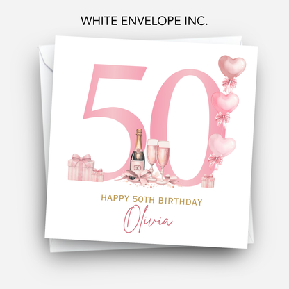 50th Birthday Card - C857
