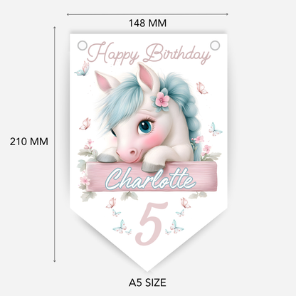 Cute Pastel Pony Bunting - B211