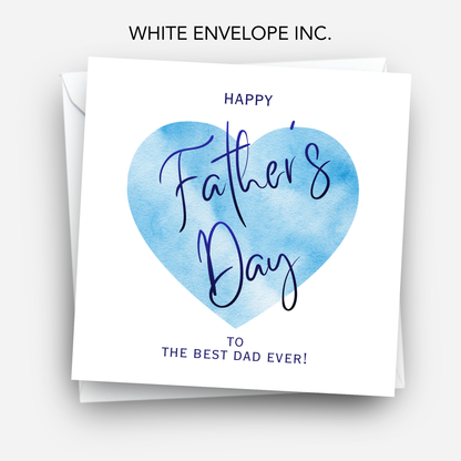 Father's Day Card - Simple Heart Design - C795