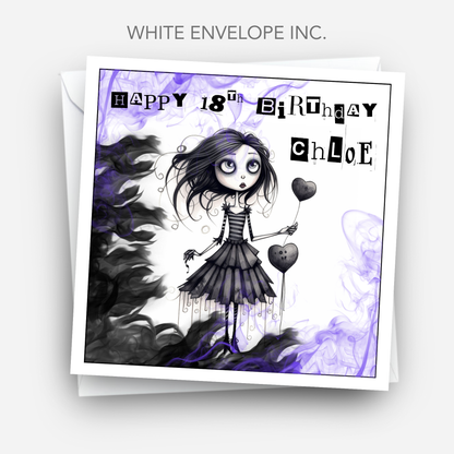 Alternative Gothic Style Birthday Card - C520