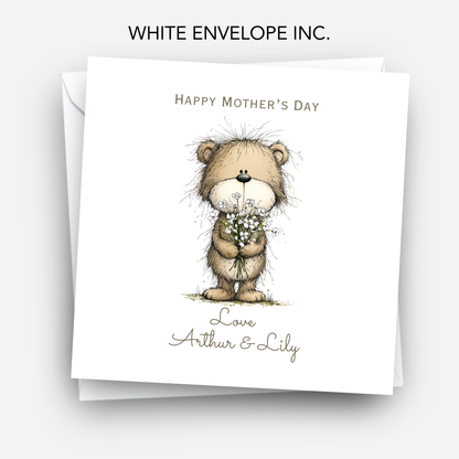 Mother's Day Card - Teddy Bear Design - C832