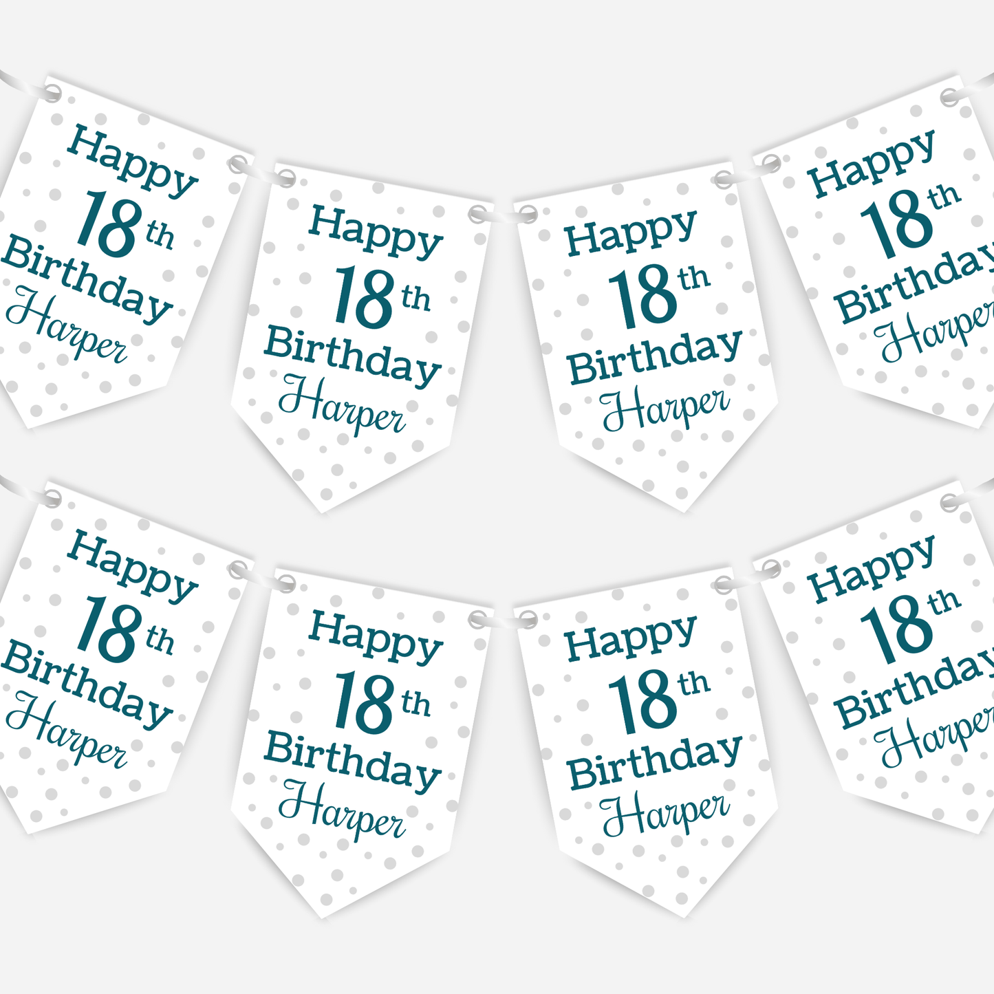 Polka Dot Birthday Bunting - B141