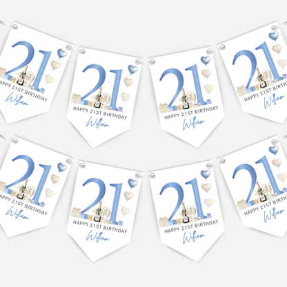21st Or Any Age Birthday Bunting - B271