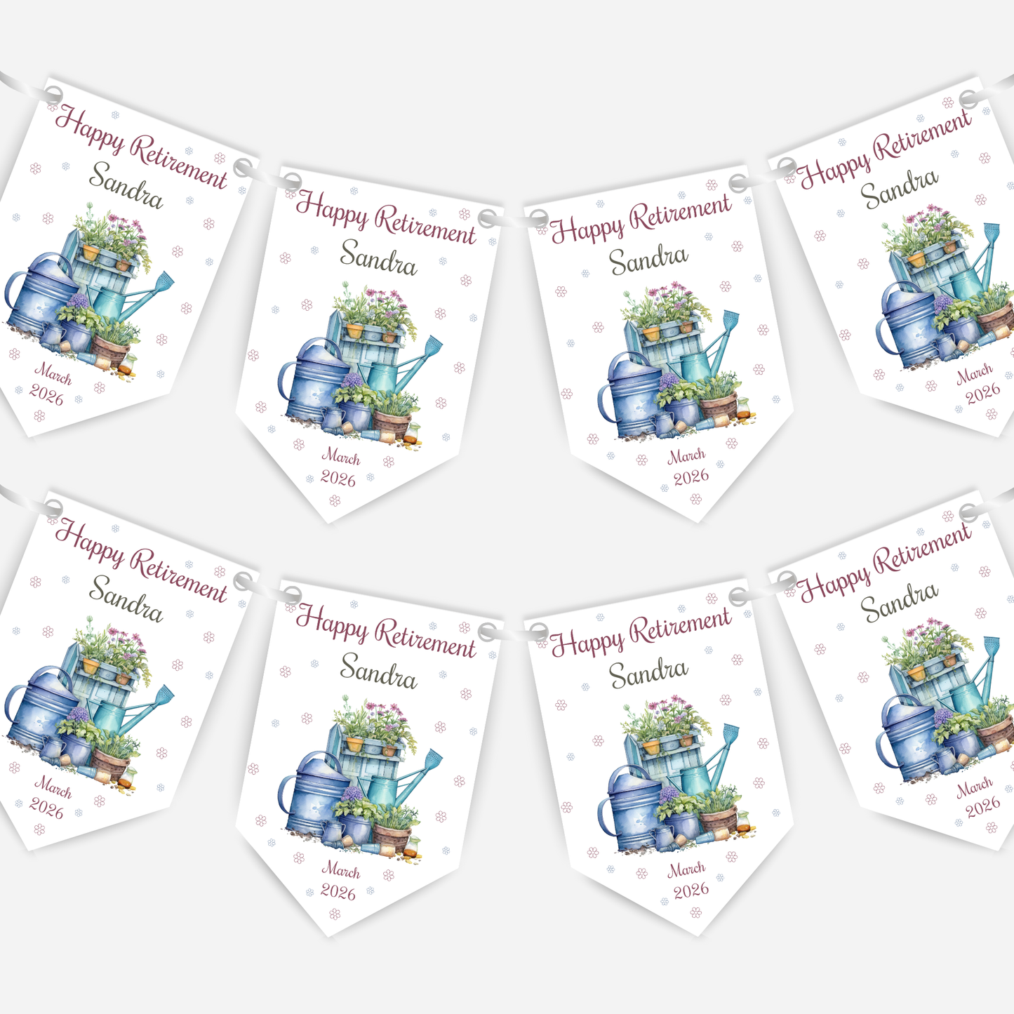 Retirement or any occasion bunting - B258
