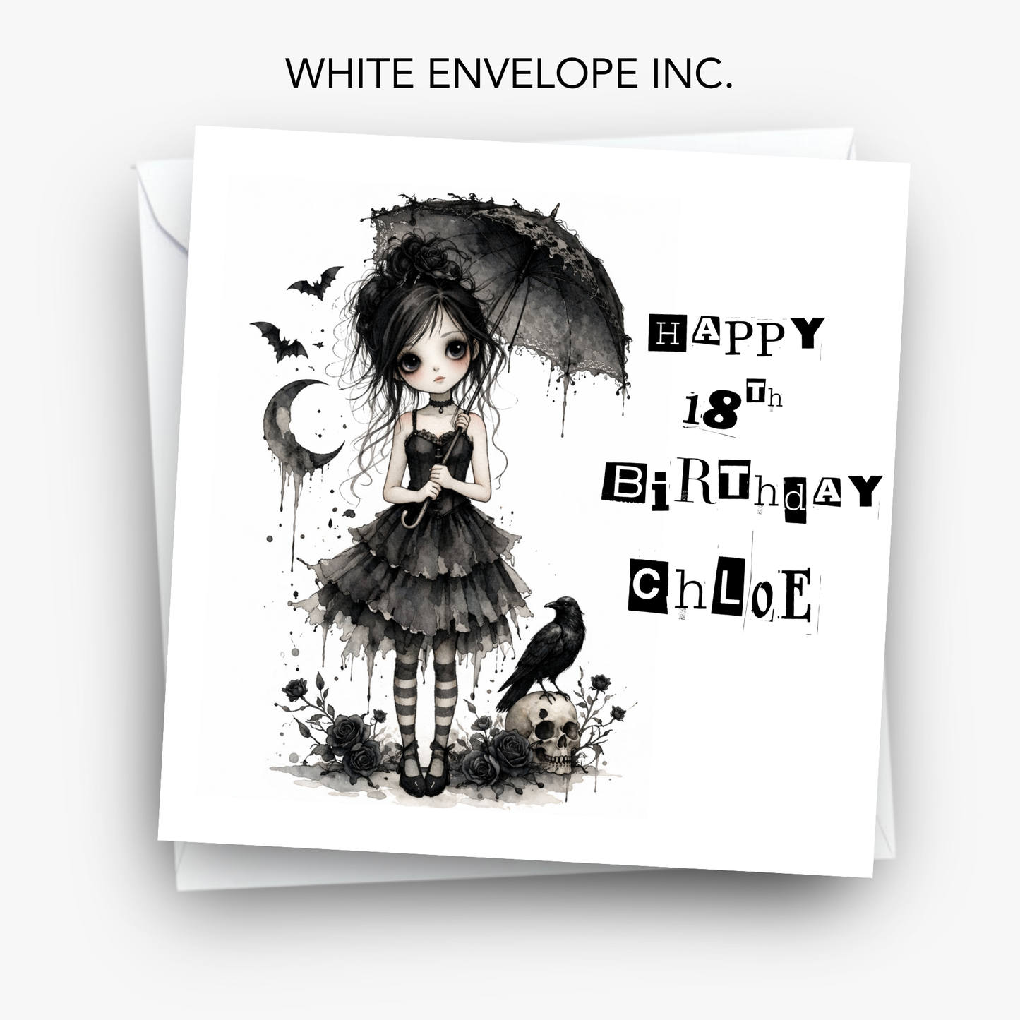 Alternative Gothic Style Birthday Card For Any Age - C866