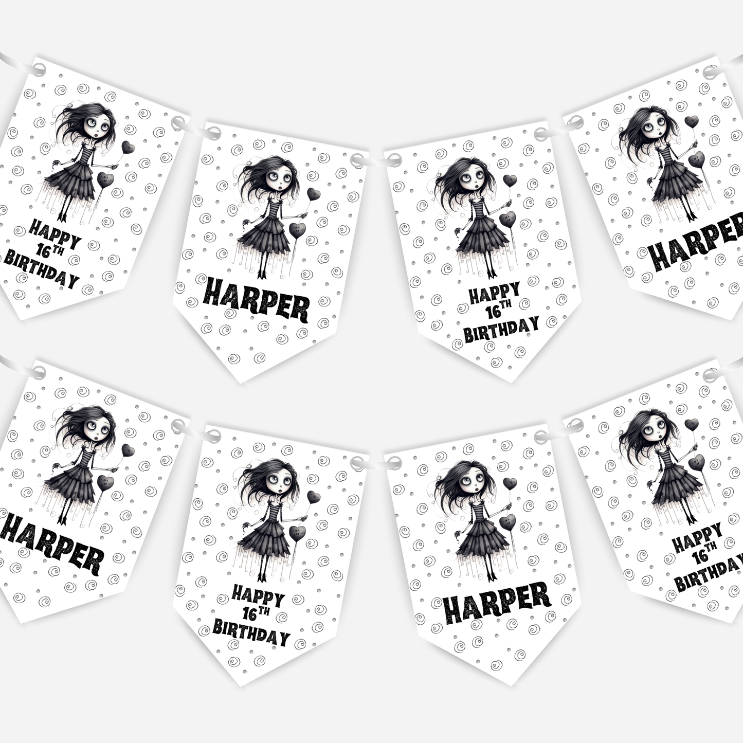 Gothic Style Bunting - B227