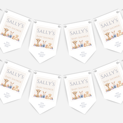 Cute Nursery Toys Baby Shower Bunting - B134