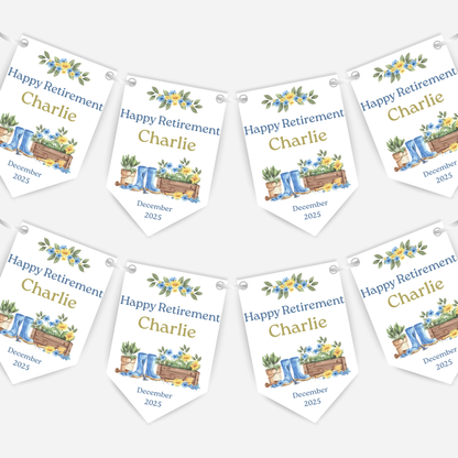 Retirement or any occasion bunting - B245