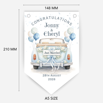 Wedding Car Bunting - B306