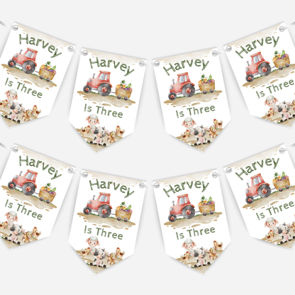 Farming Birthday Bunting - B149