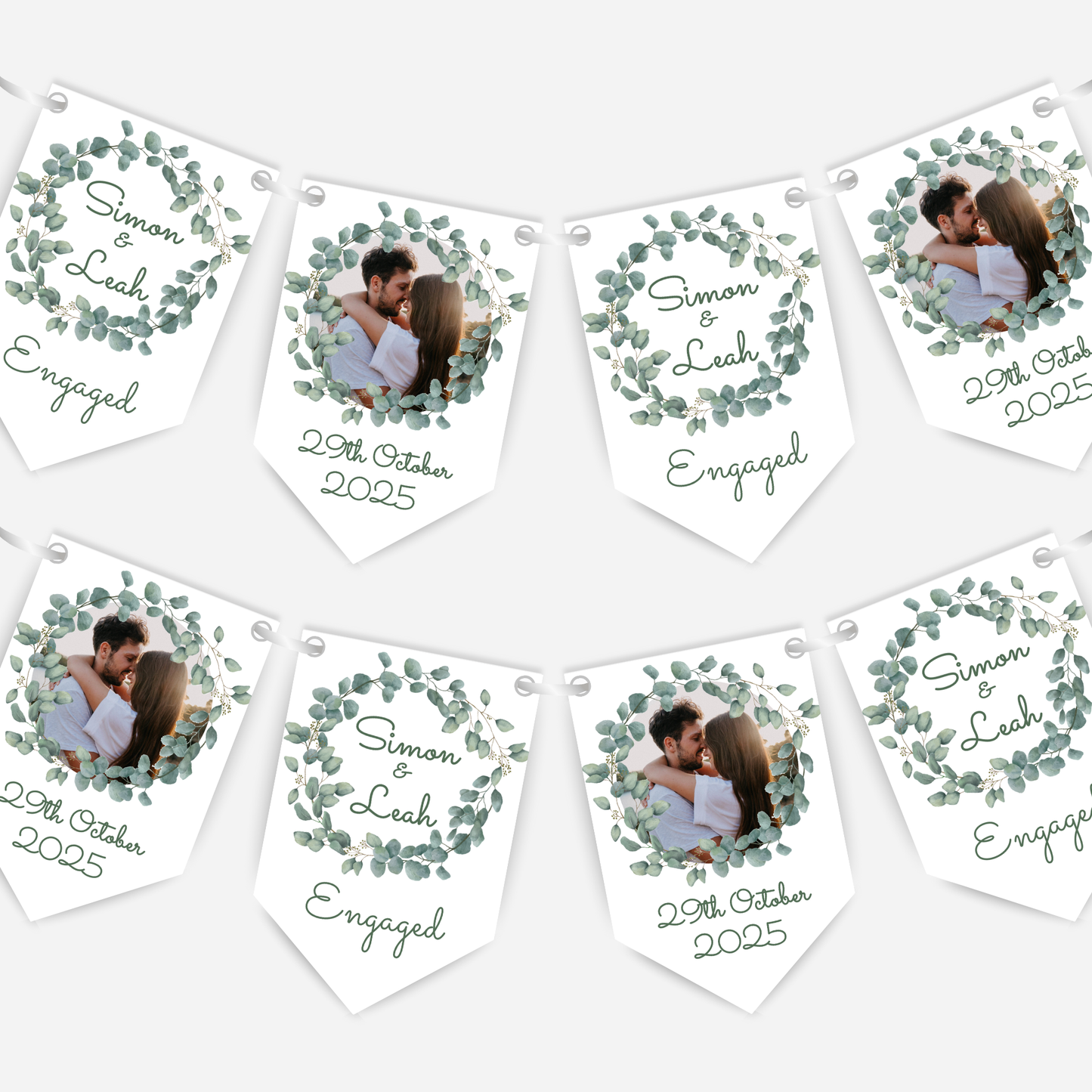 Photo Engagement or Wedding Bunting - B130