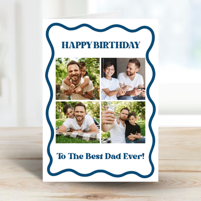 Happy Birthday Dad, Grandad or Any Relation Photo Card - PC13
