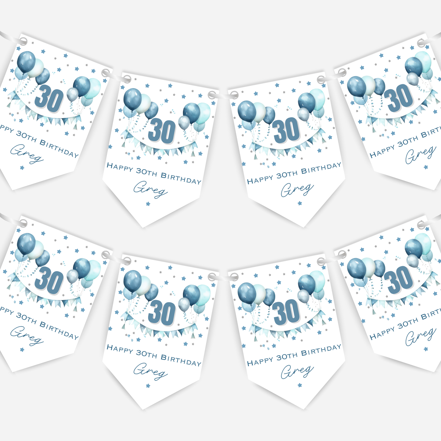 Gorgeous Party Bunting in Five Colours - B197
