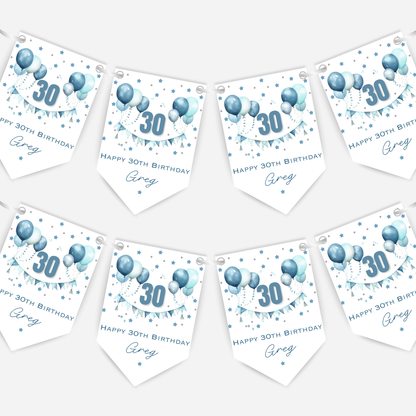 Gorgeous Party Bunting in Five Colours - B197