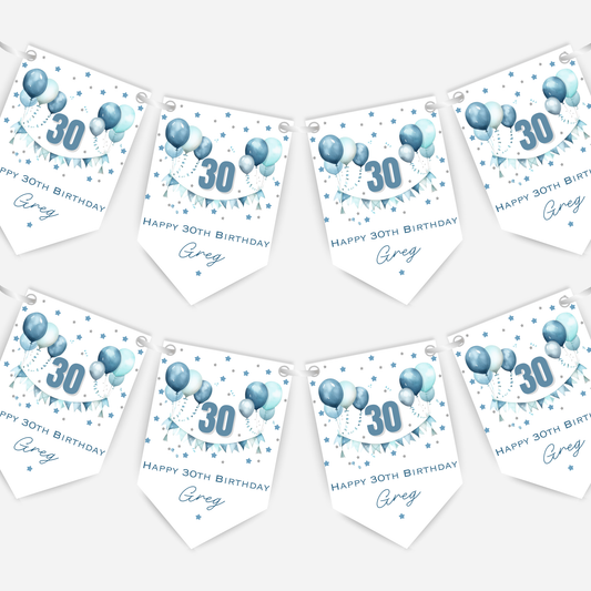 Gorgeous Party Bunting in Five Colours - B195