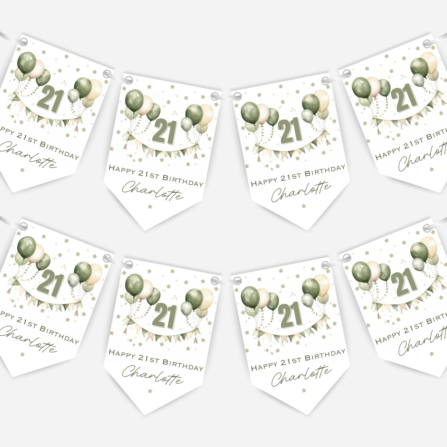 Gorgeous Party Bunting in Five Colours - B197